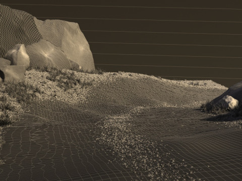 Mountain road 3D Model