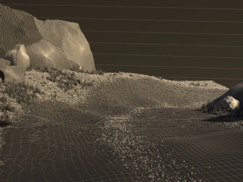 Mountain road 3D Model