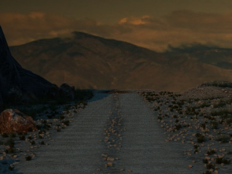 Mountain road 3D Model