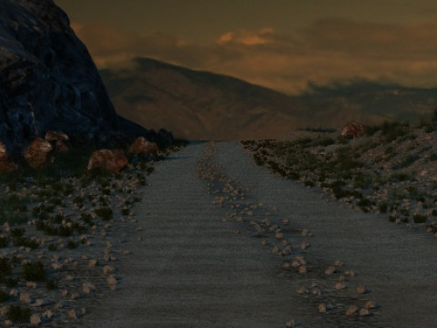 Mountain road 3D Модель