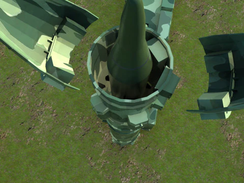 Missile launch 3D Model