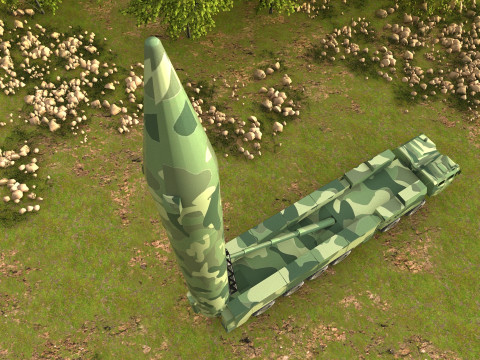 Missile launch 3Dモデル