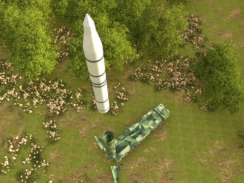 Missile launch 3D Model