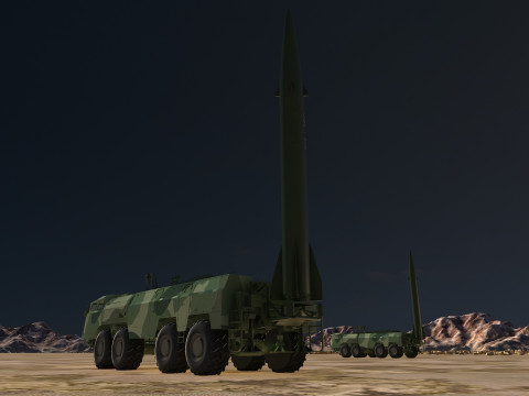 Missile launch 3D 모델