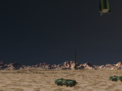 Missile launch Modello 3D