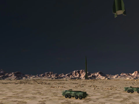 Missile launch 3D Model
