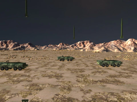 Missile launch 3D Model
