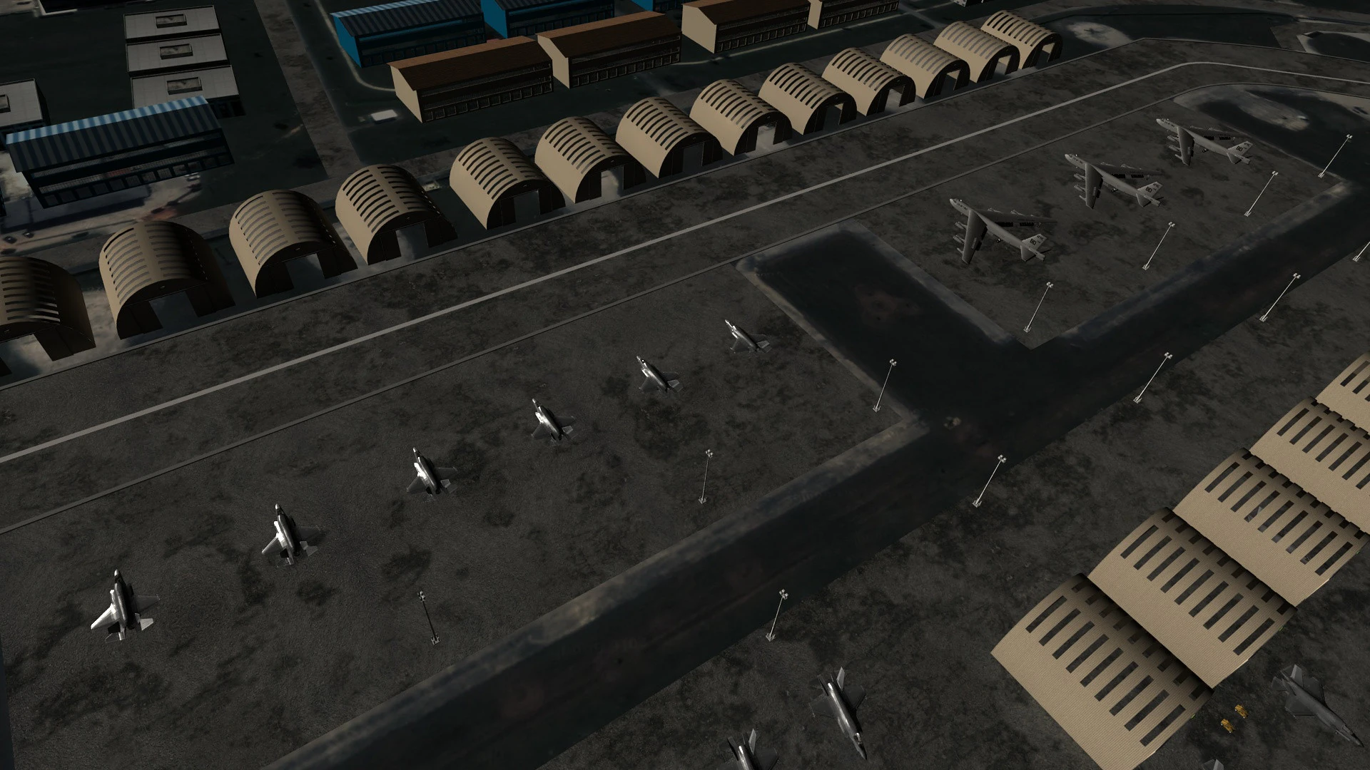 Military base 3D Model .c4d .max .obj .3ds .fbx .stl .blend 
