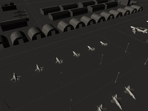 Military base Model 3D