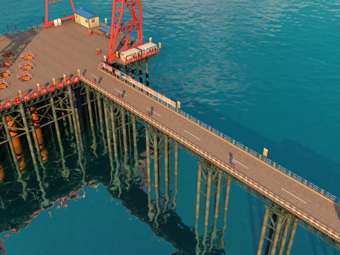 Bangun jembatan Model 3D