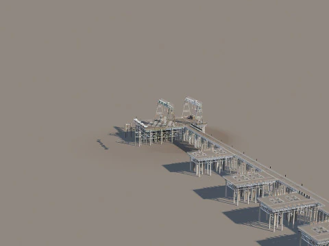 construir un puente Modelo 3D