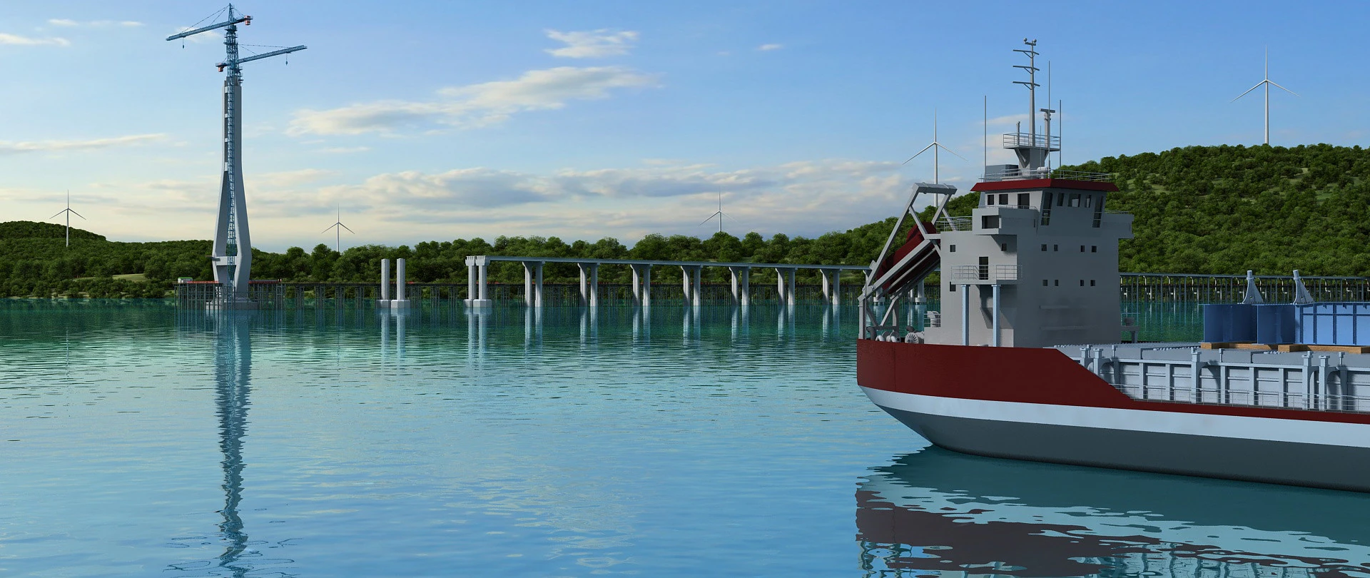 Build a bridge 3D Model .c4d .max .obj .3ds .fbx .stl .blend