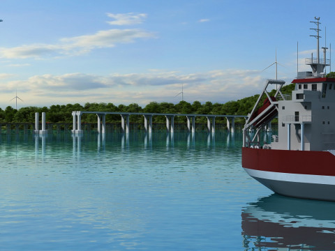 Build a bridge 3D Model