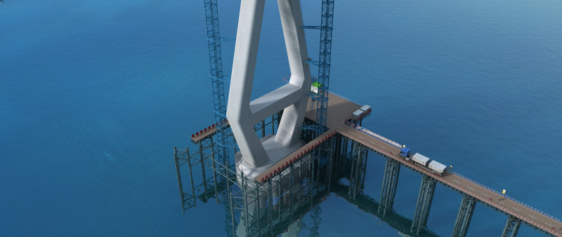 Build a bridge Model 3D .c4d .max .obj .3ds .fbx .stl .blend 