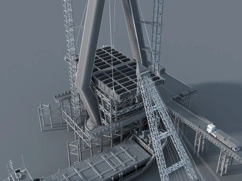 Build a bridge 3D Model