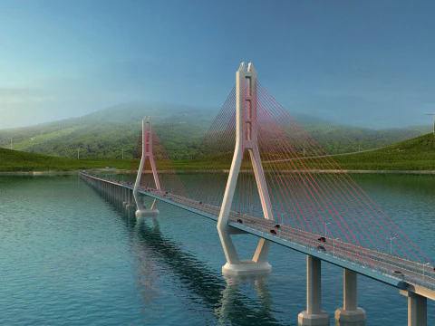 Construa uma ponte Modelo 3D