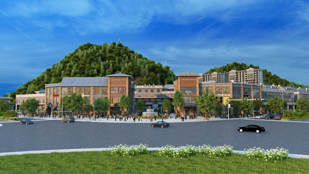 Arsitektur perkotaan Model 3D .c4d .max .obj .3ds .fbx .stl .blend 