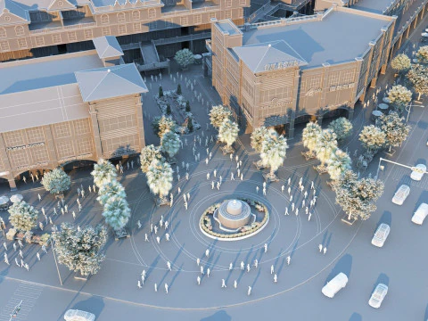 Urban architecture 3D Model
