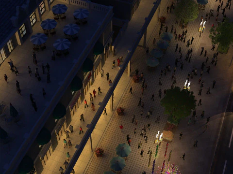 Arquitetura urbana Modelo 3D