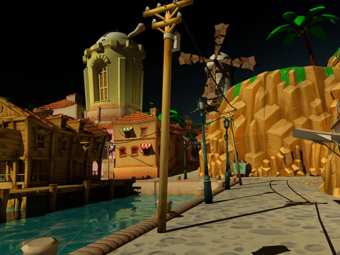 ciudad de dibujos animados Modelo 3D