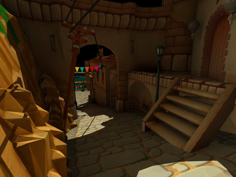 Cartoon town 3D Модель