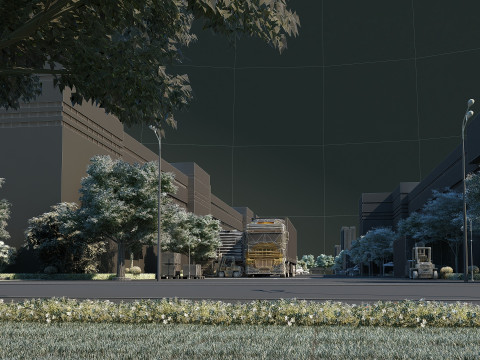 Material flow 3D-Modell