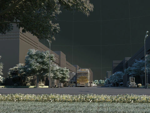 Material flow 3D Model