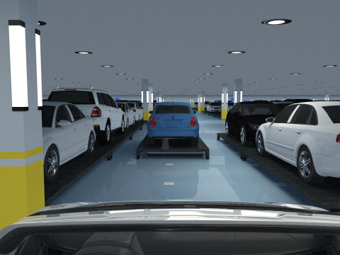 Parking lot 3D Model