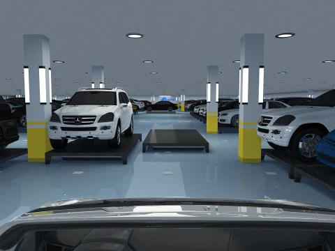 Parking lot 3D Model