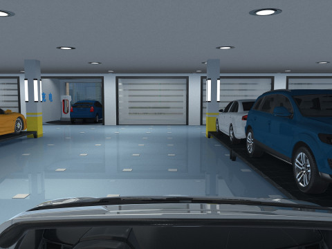 Parking lot 3D Модель