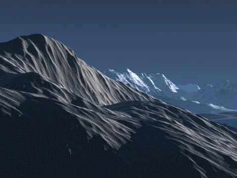 Snowy mountain 3D Model
