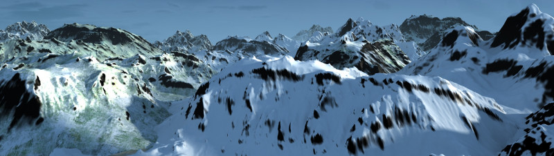 Snowy mountain Modello 3D .c4d .max .obj .3ds .fbx .stl .blend 