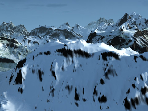 Snowy mountain 3D Model