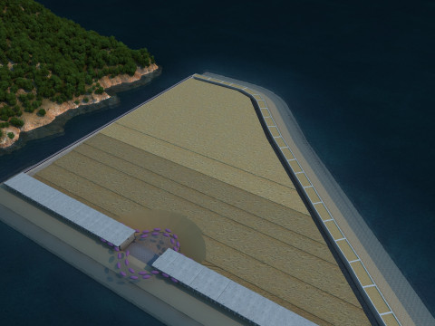 Artificial island 3D Модель