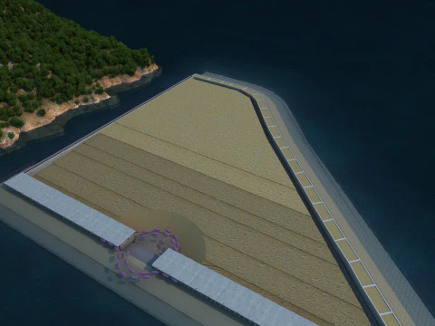Artificial island 3D Model