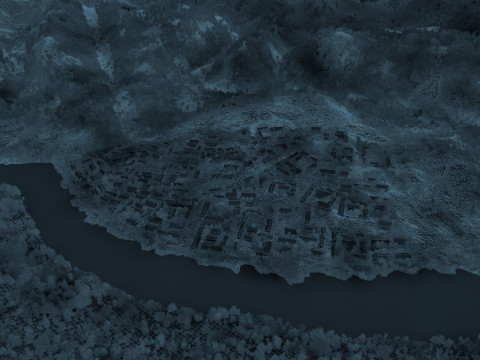 Mountain village 3D 模型
