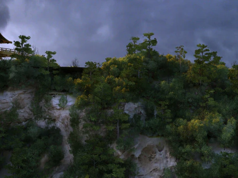 Peak Temple 3D Model