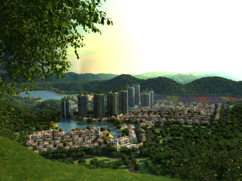 Small town 3D Model