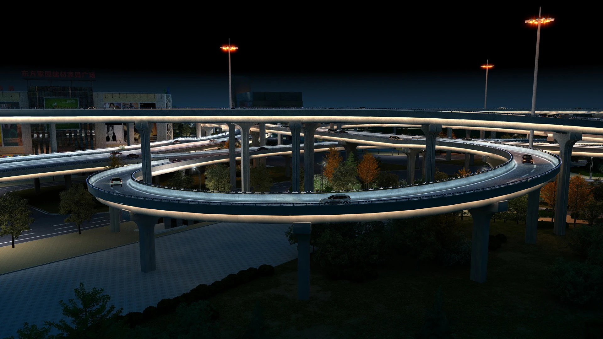 Overpass 3D Model .c4d .max .obj .3ds .fbx .stl .blend 