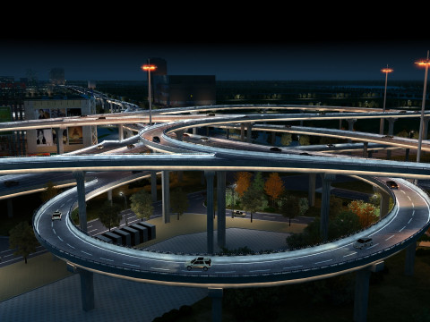 Overpass 3Dモデル