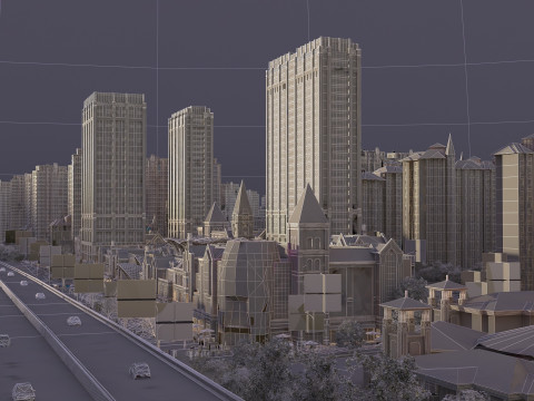 City building Modèle 3D