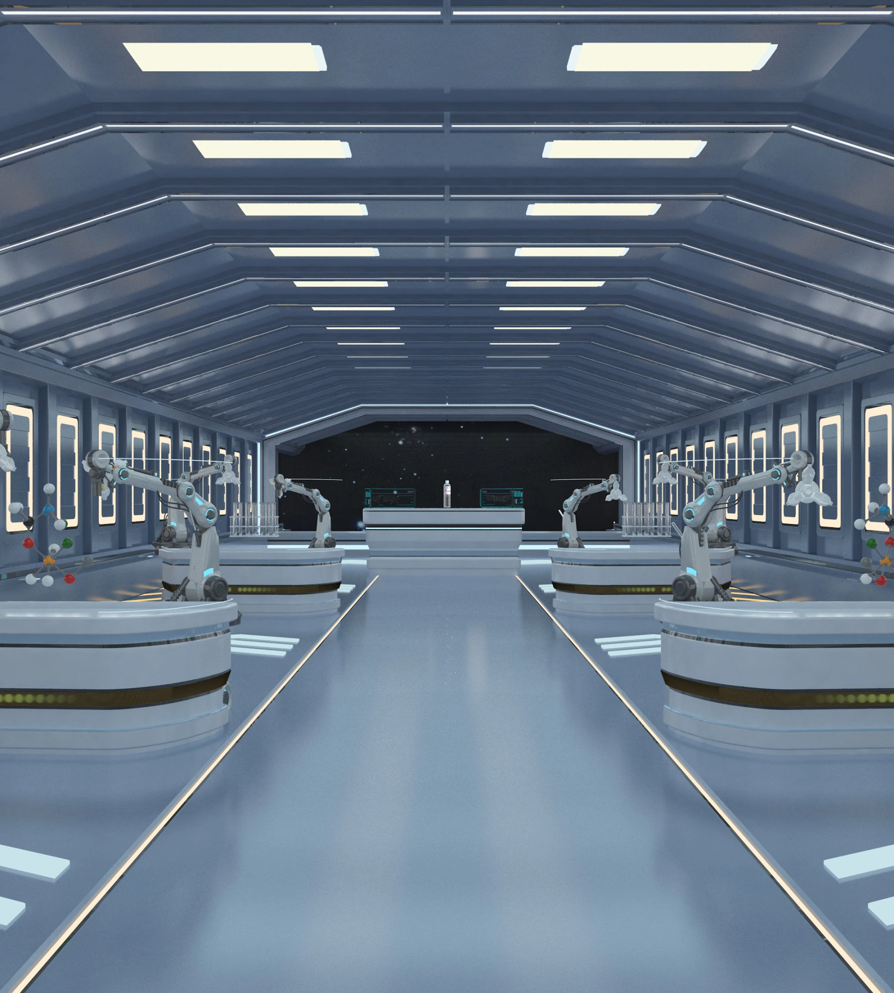 Laboratory 3D Model .c4d .max .obj .3ds .fbx .stl .blend 