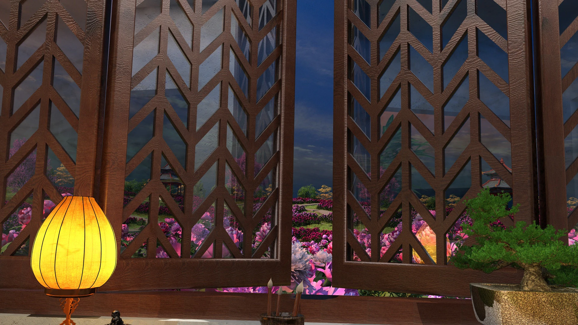 Garden 3D Model .c4d .max .obj .3ds .fbx .stl .blend