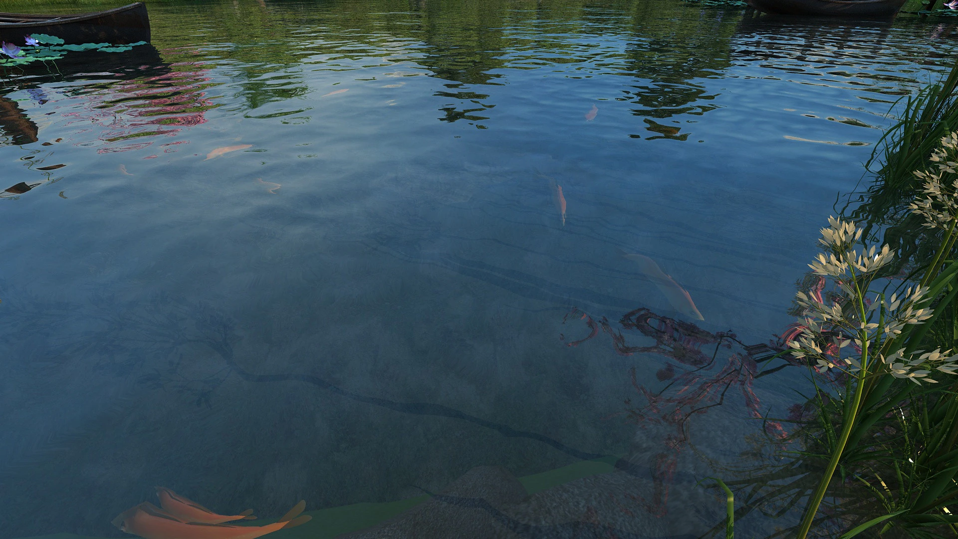 Lotus Pond 3D Model .c4d .max .obj .3ds .fbx .stl .blend 