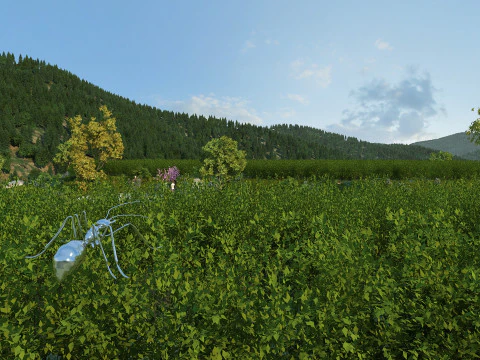 पर्वत 3D मॉडल