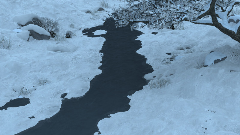 Snow scene 3D 모델 .c4d .max .obj .3ds .fbx .stl .blend 