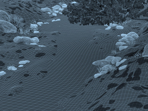 Snow scene 3D 모델