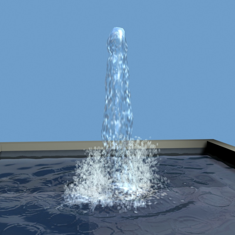 Fountain Model 3D .c4d .max .obj .3ds .fbx .stl .blend 