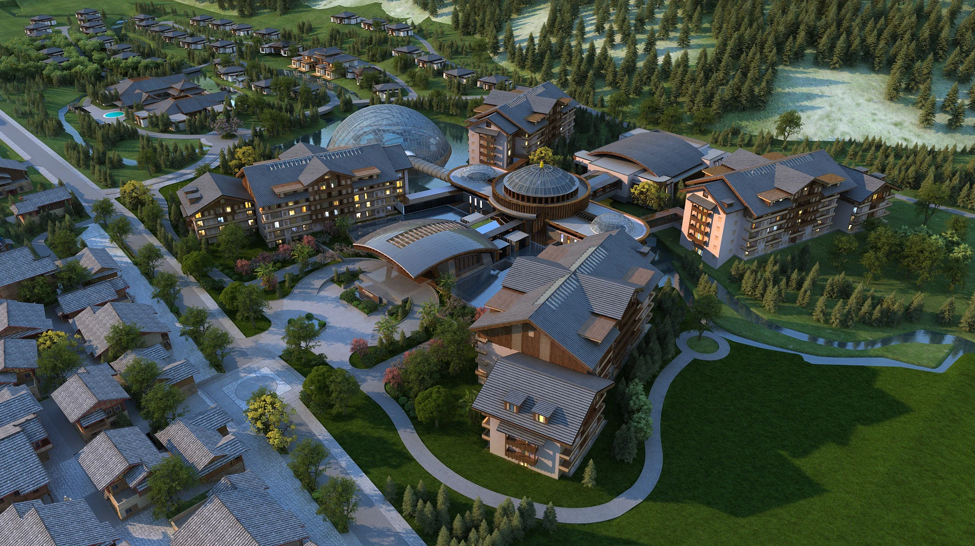 Hotel 3D Model .c4d .max .obj .3ds .fbx .stl .blend 