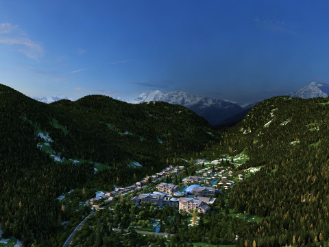 Mountain village 3D Model